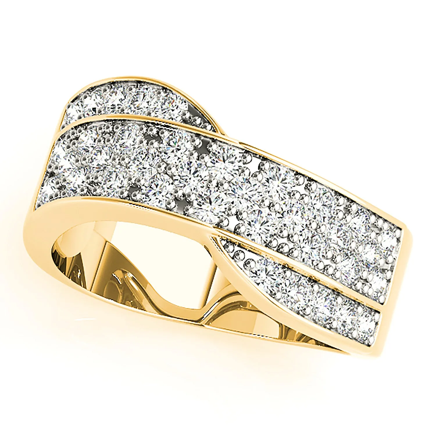 0.75 ctw Round Diamond Wide Anniversary Ring