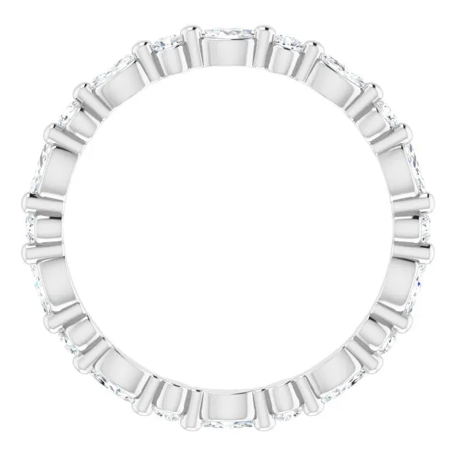 0.90 ct. Shared Prong Marquise & Round Diamond Eternity Band