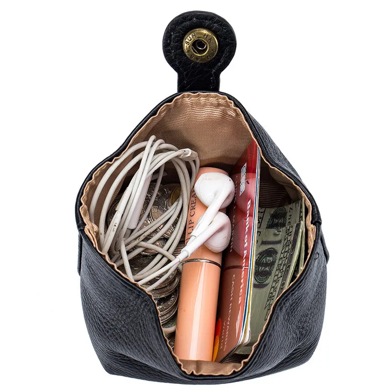 100% Leather Coin Pouch for Women