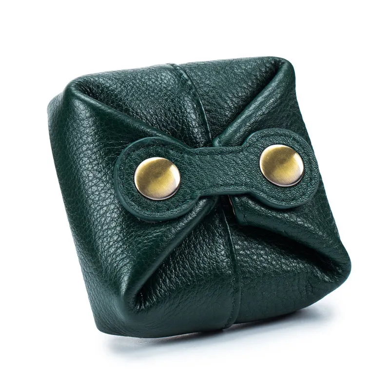 100% Leather Coin Pouch for Women