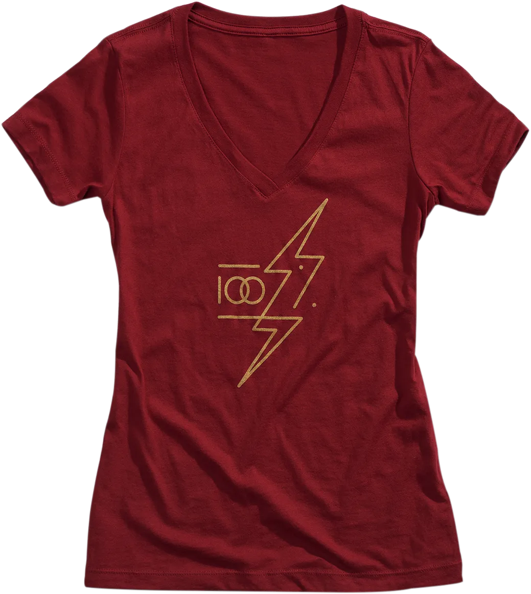100% Women's Helgi T-Shirt - Brick