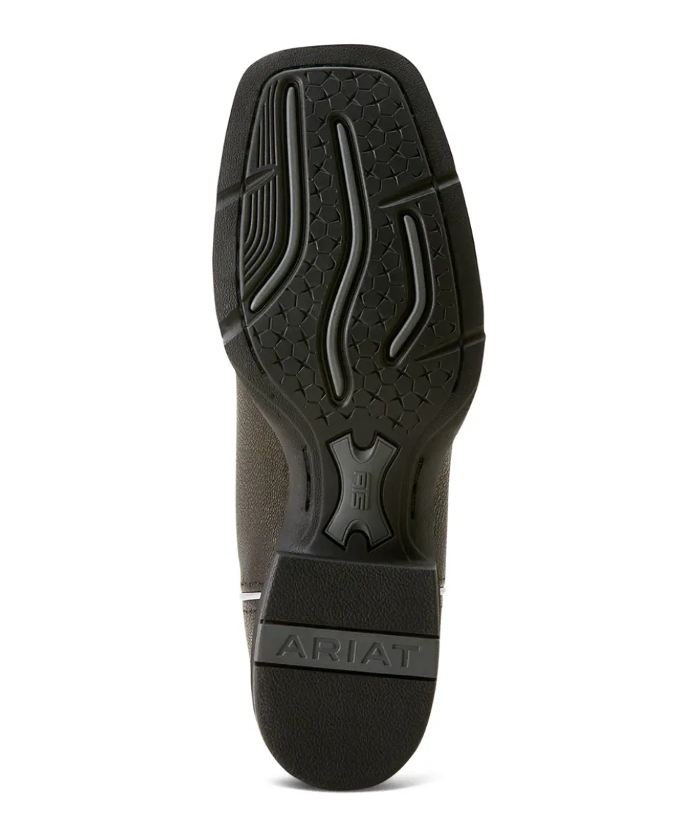 10053729 Ariat Women's Round Up Ryder Dark Brown/ Antique Silver   C Width