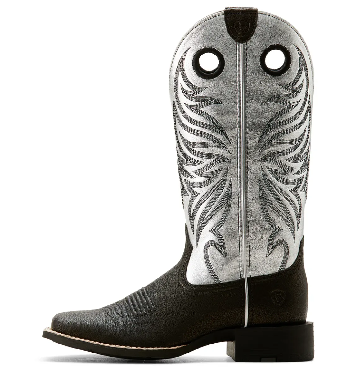 10053729 Ariat Women's Round Up Ryder Dark Brown/ Antique Silver   C Width