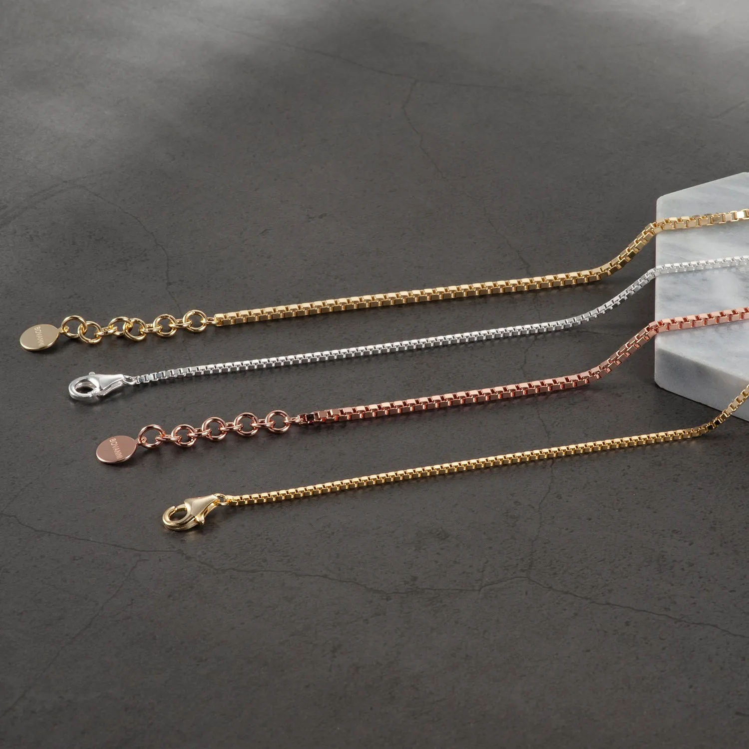 1.5mm Women's Box Chain Necklace