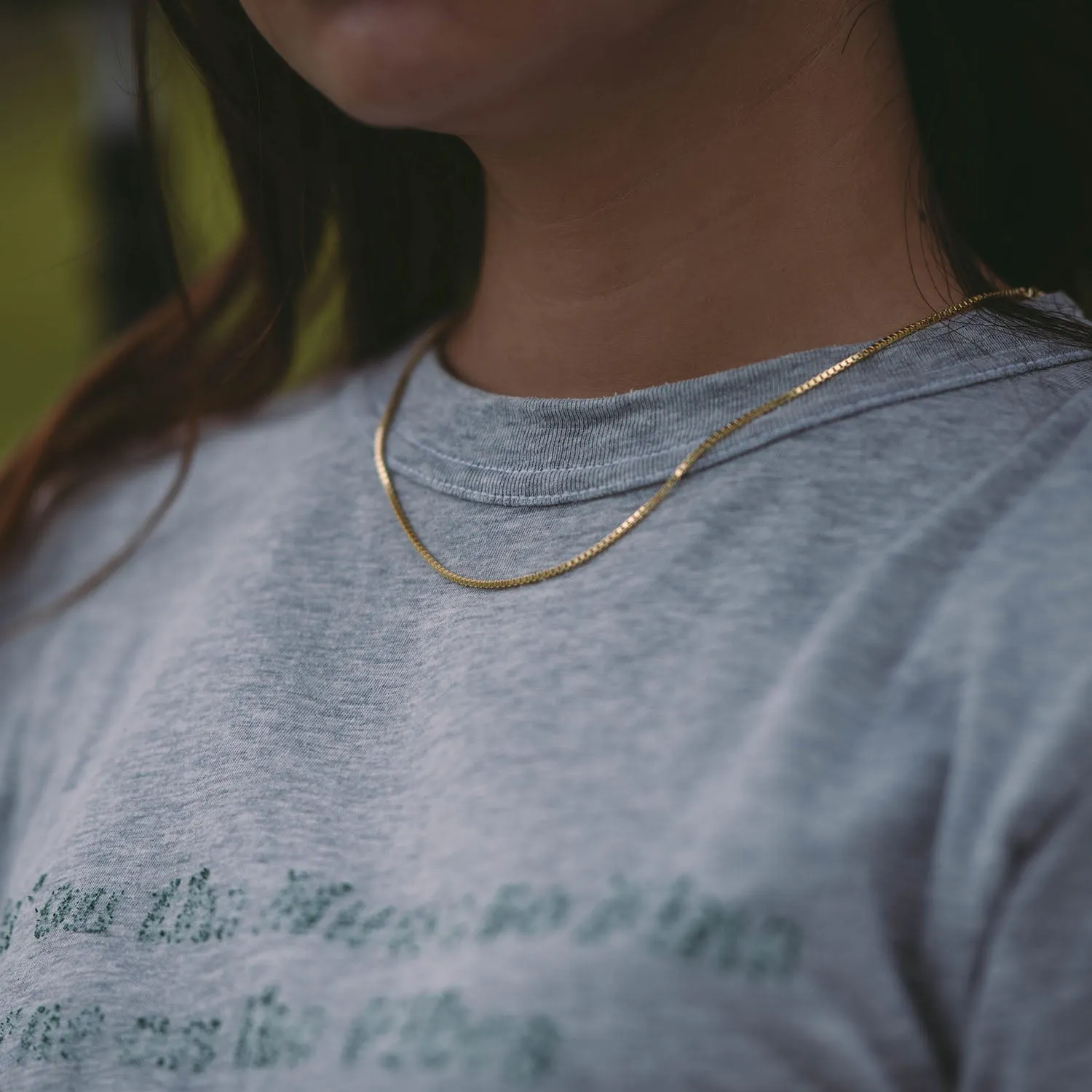 1.5mm Women's Box Chain Necklace