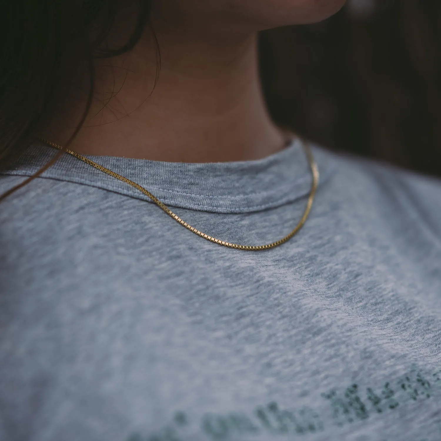 1.5mm Women's Box Chain Necklace