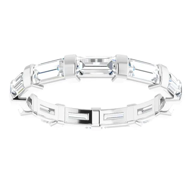 1.82 ct. Straight Baguette Diamond Eternity Band