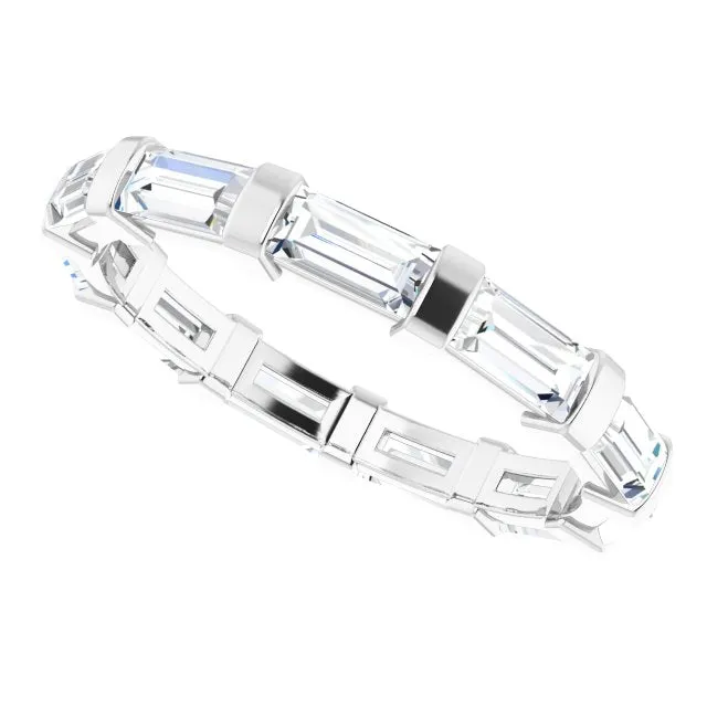 1.82 ct. Straight Baguette Diamond Eternity Band