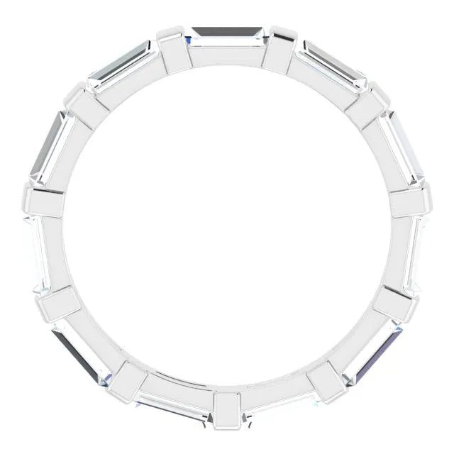 1.82 ct. Straight Baguette Diamond Eternity Band