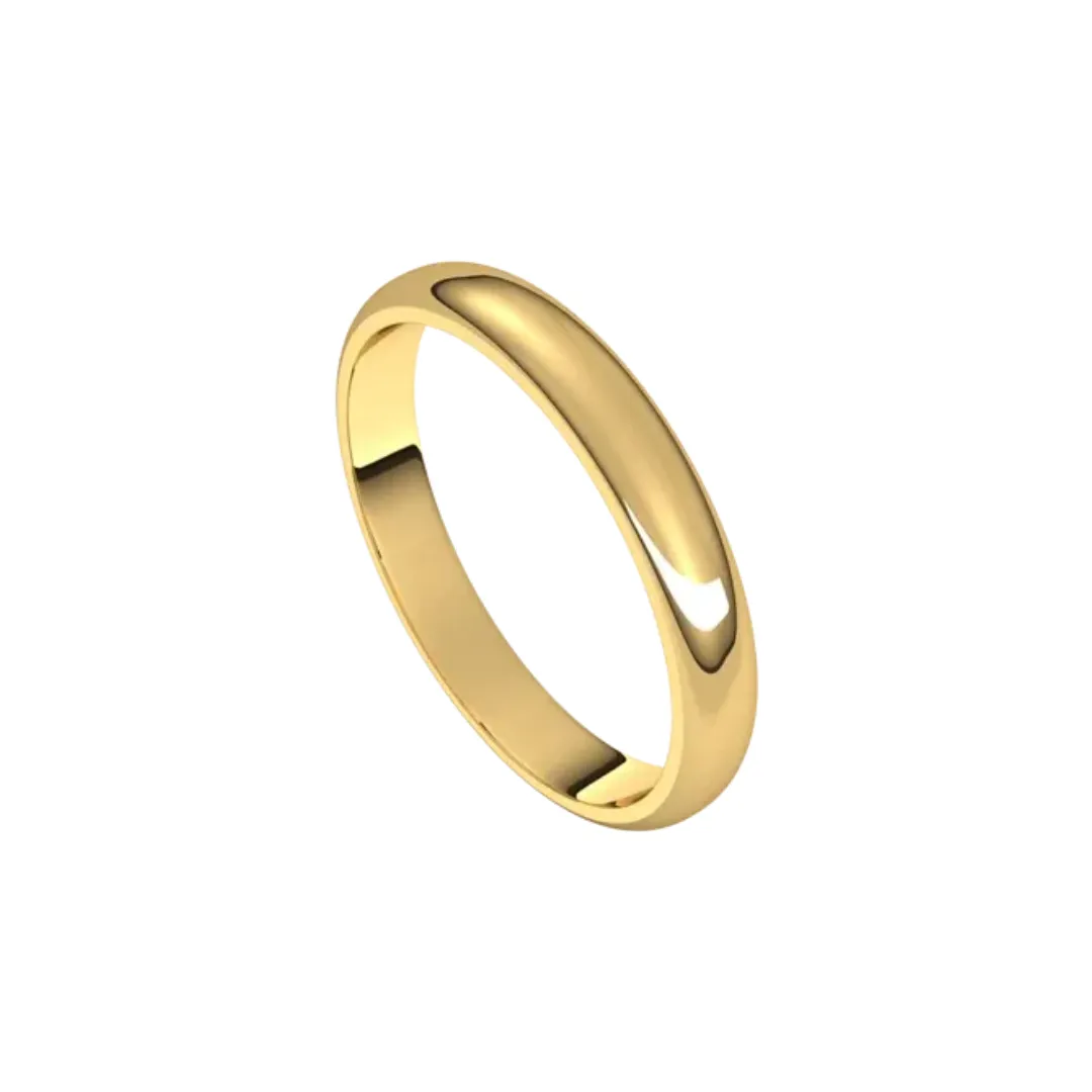 18K Classic Yellow Gold Band