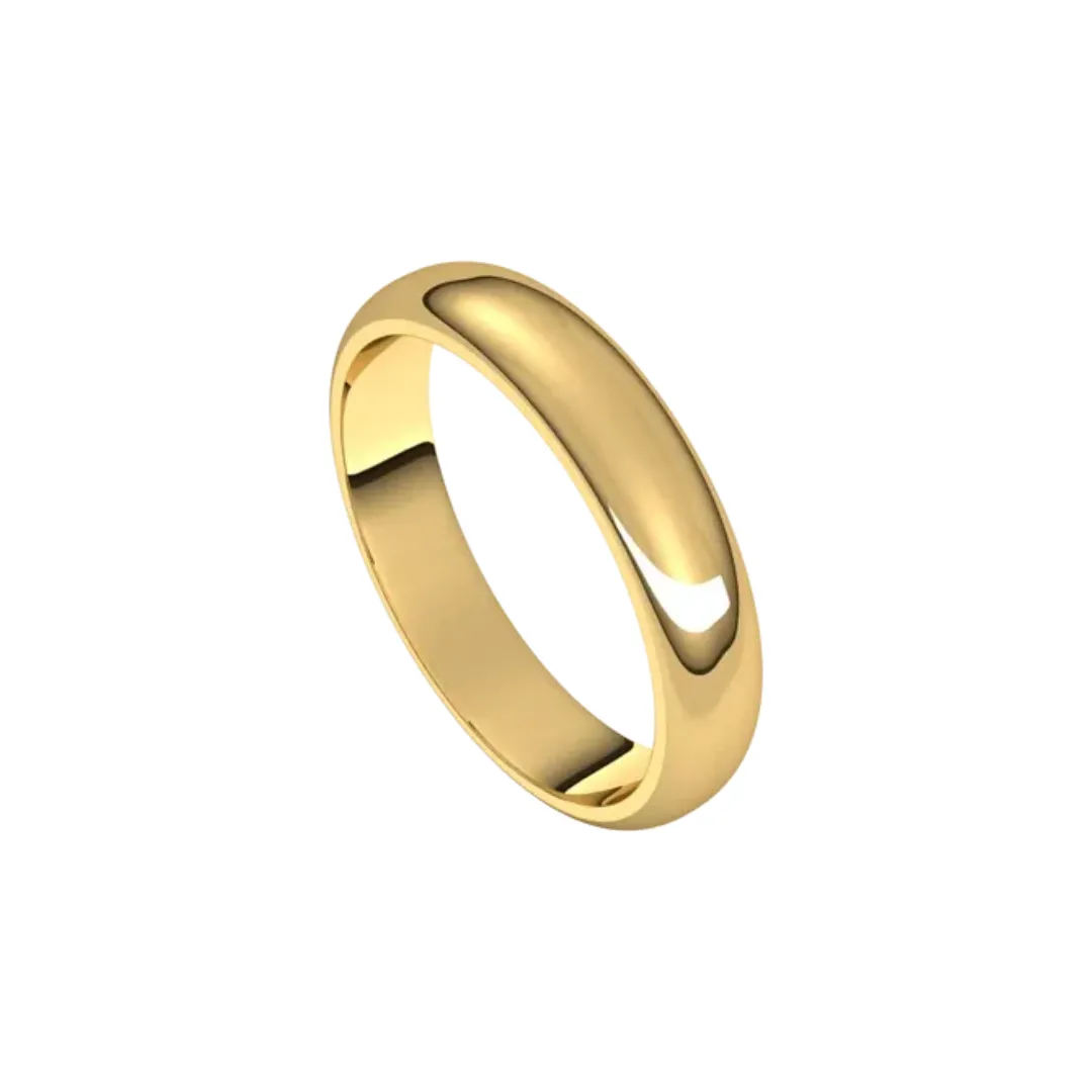 18K Classic Yellow Gold Band