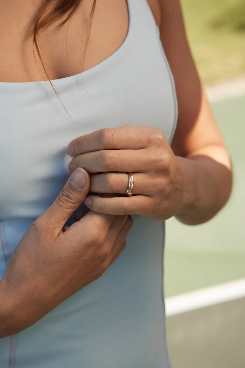 18K Gold Small Trinity Ring