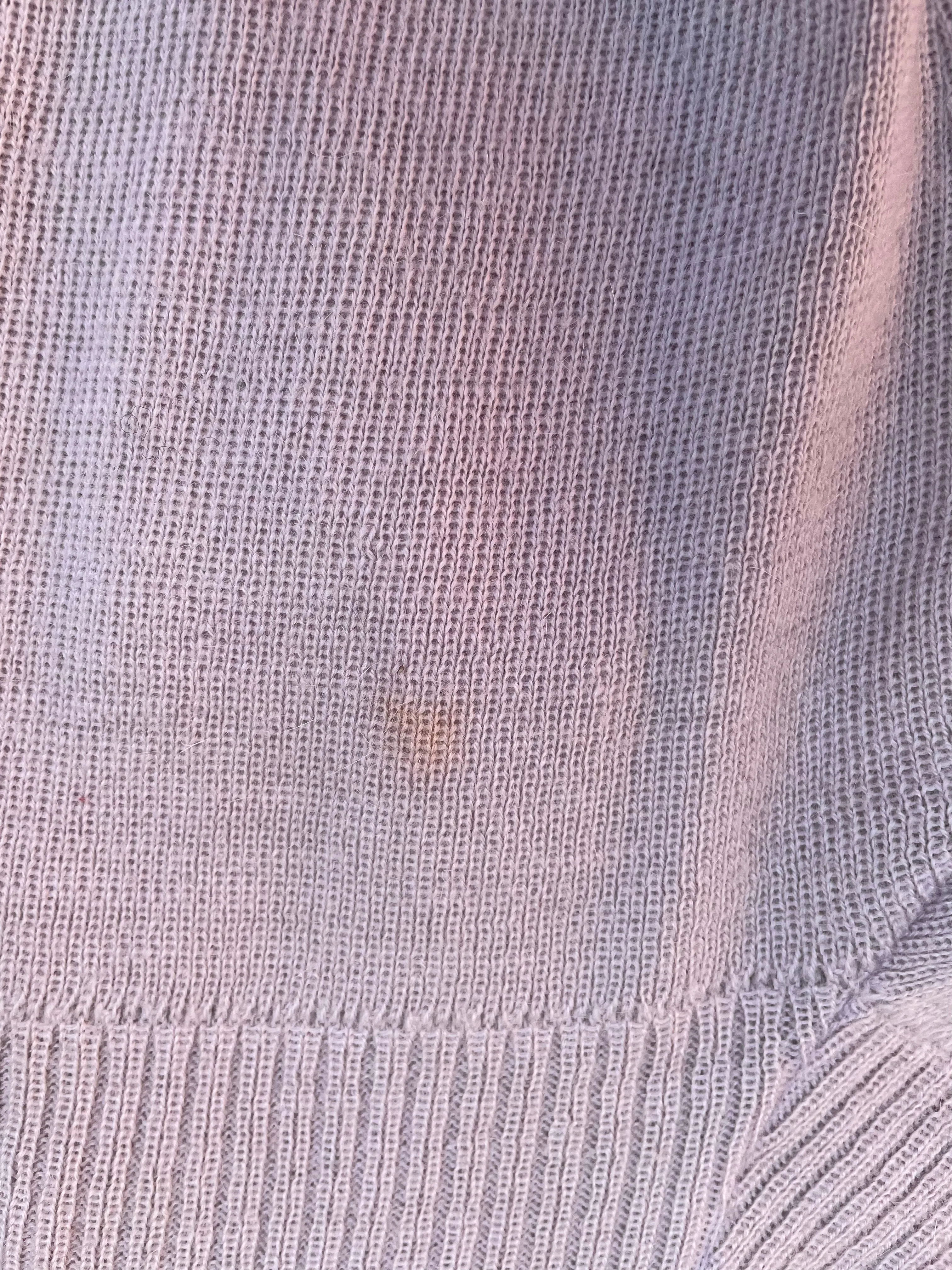 1930s Lilac Wool Knit Womens Pocket Cardigan