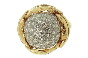 1960s 2.00ct Diamond Dome Ring