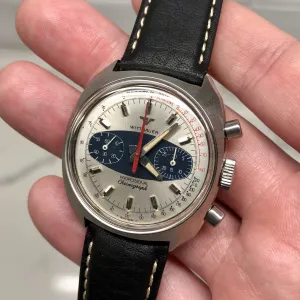 1960s Vintage Wittnauer Professional Chronograph 247T 37mm Steel Wristwatch