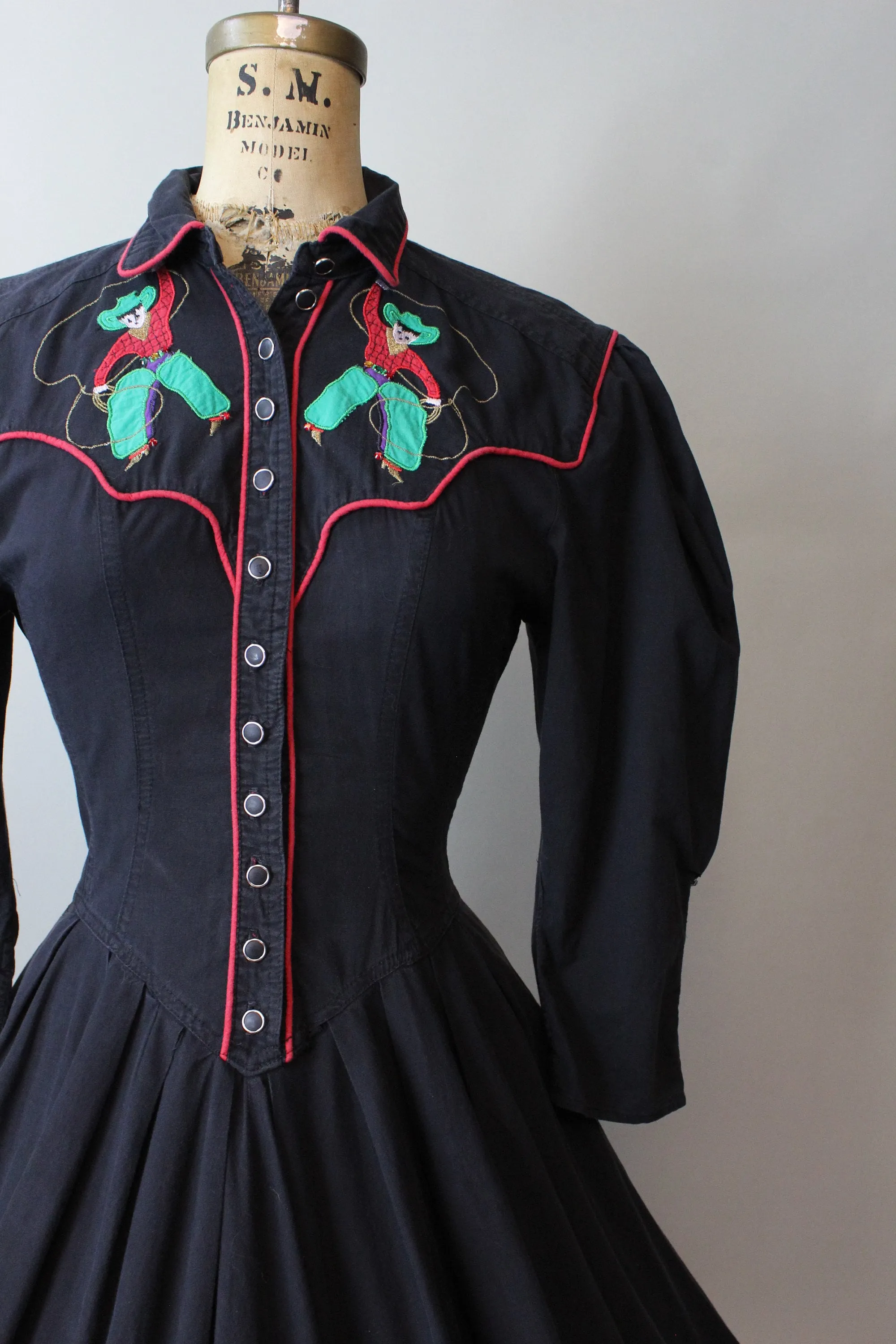 1980s KAREN ALEXANDER cowboy and lasso dress xs |  new fall