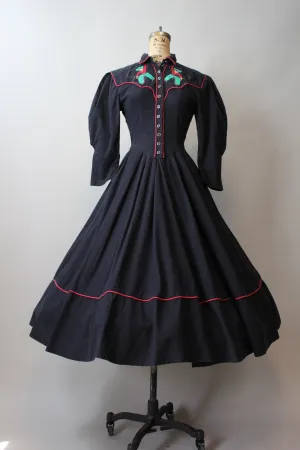 1980s KAREN ALEXANDER cowboy and lasso dress xs |  new fall