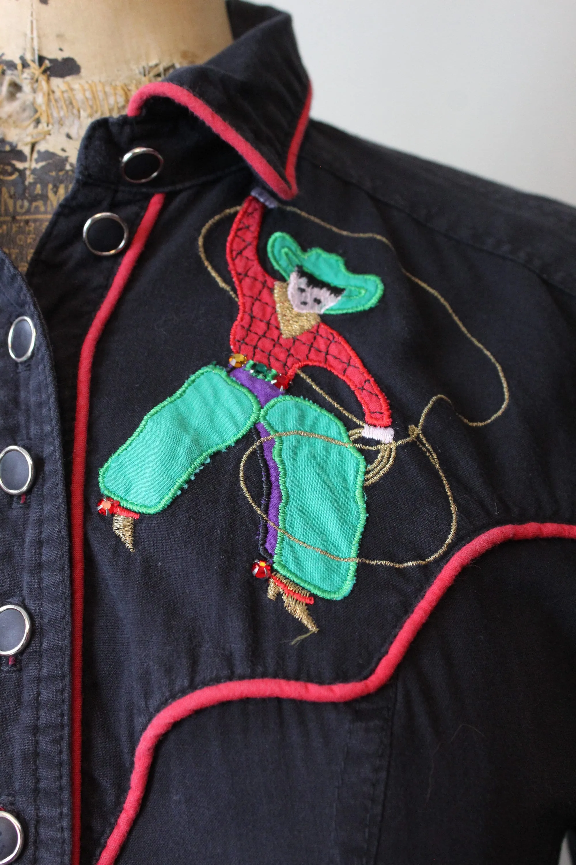1980s KAREN ALEXANDER cowboy and lasso dress xs |  new fall