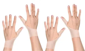 2-Pairs: Wrist And Thumb Pain Relief Compression Stabilizer Support Braces