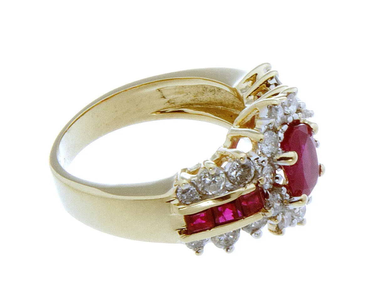 2.50ct Ruby & Diamond Ring