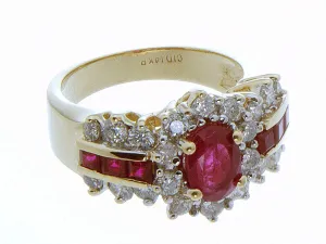 2.50ct Ruby & Diamond Ring