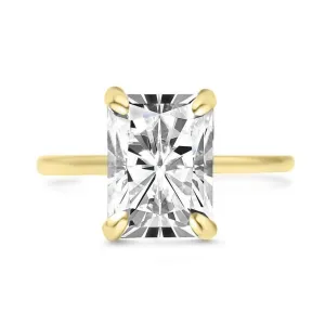 2.59CT Radiant Lab Grown Diamond Solitaire Engagement Ring