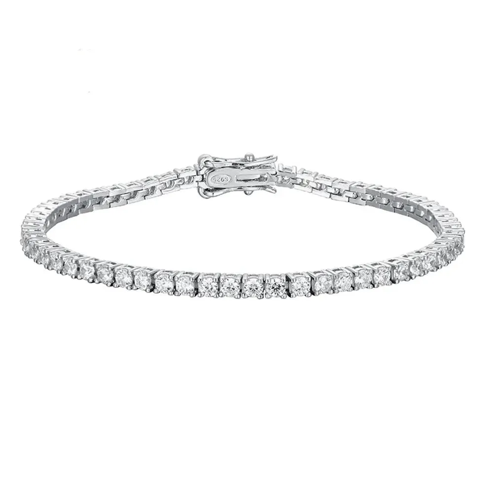 2.5mm Full Diamond Women's Tennis Bracelet