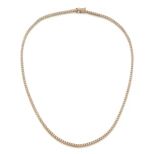 4.20 ct. t.w. Diamond Tennis Italian Necklace in 14kt Yellow Gold