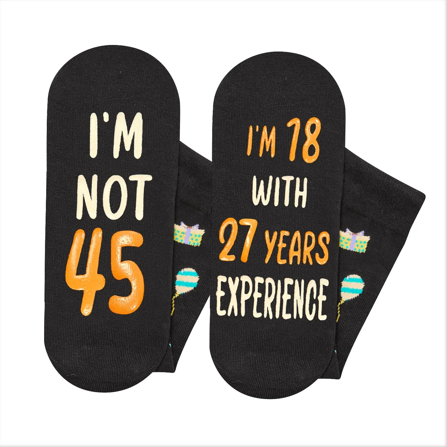 45th Years Old Birthday Gifts for Men - Socks for 45 Year Olds, Gift Ideas for 45 Year Old Man Woman, 45th Birthday Socks