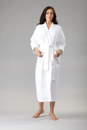 5013 - Long waffle kimono robe