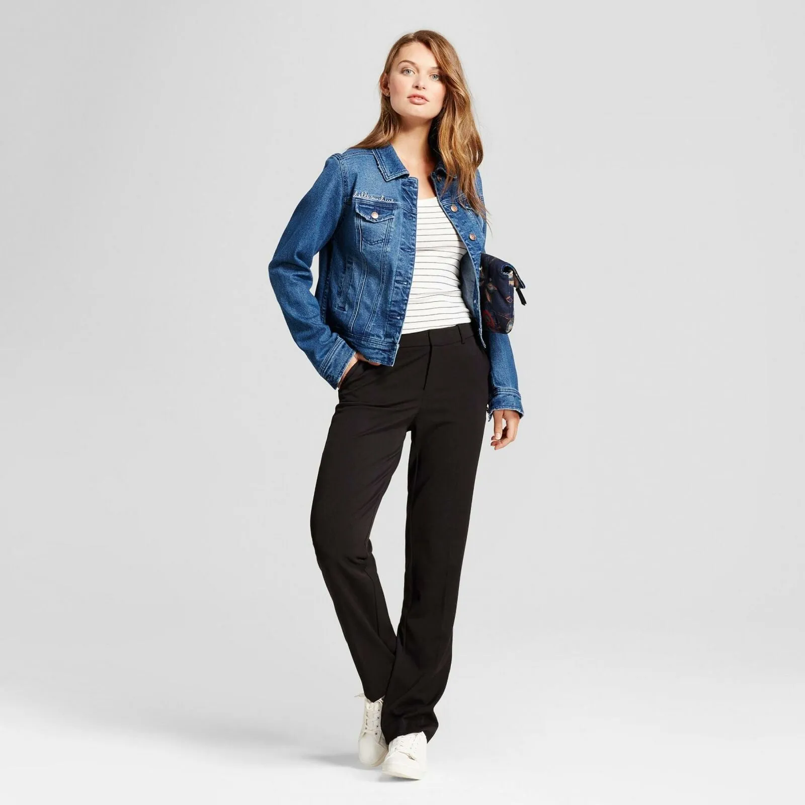 A New Day Women's Straight Leg Bi Stretch Twill Pants