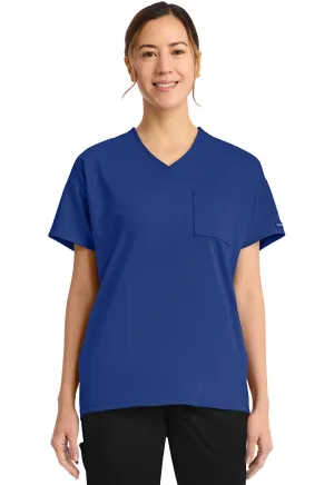Achieve CK863 Women's 3 Pocket V-Neck Tunic Royal
