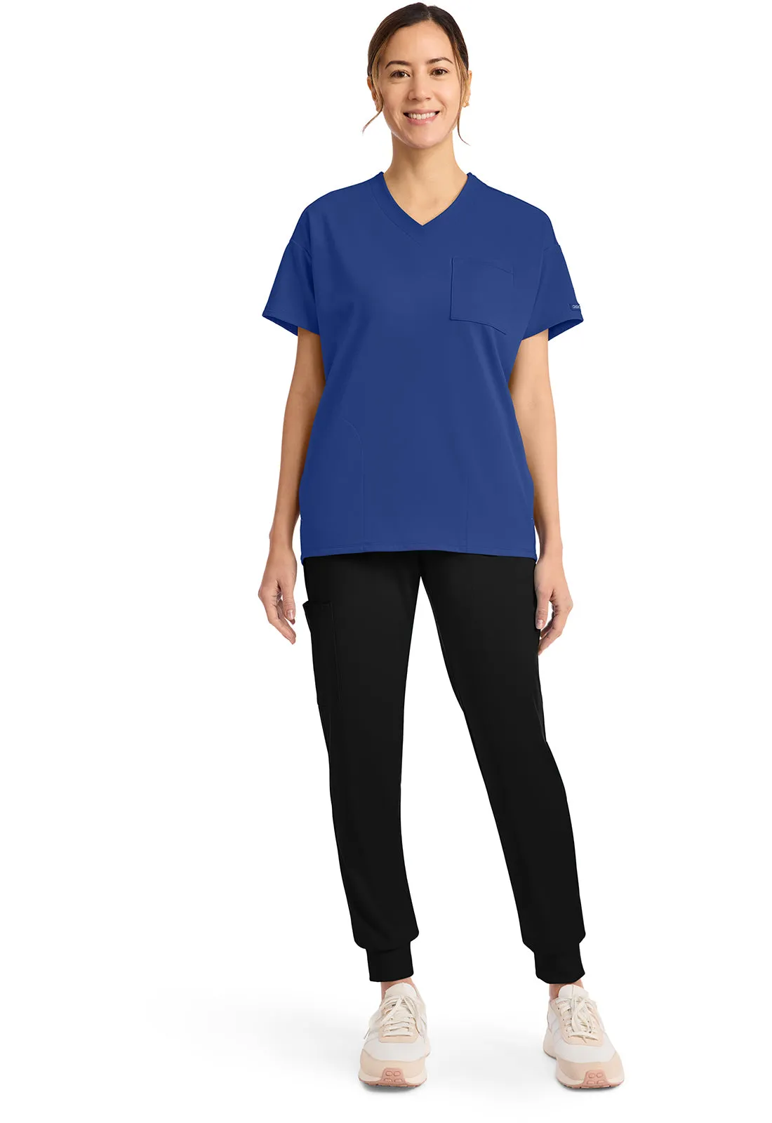 Achieve CK863 Women's 3 Pocket V-Neck Tunic Royal