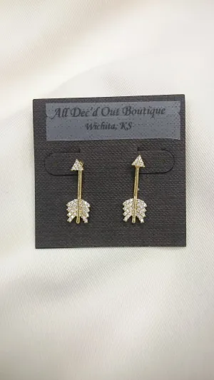 ADO | Peekaboo Arrow Earrings Gold
