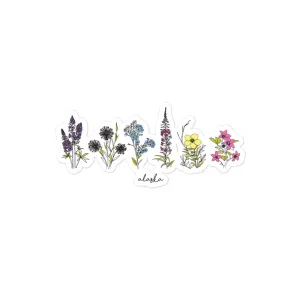 Alaska Wildflowers - Alaska Flowers Sticker