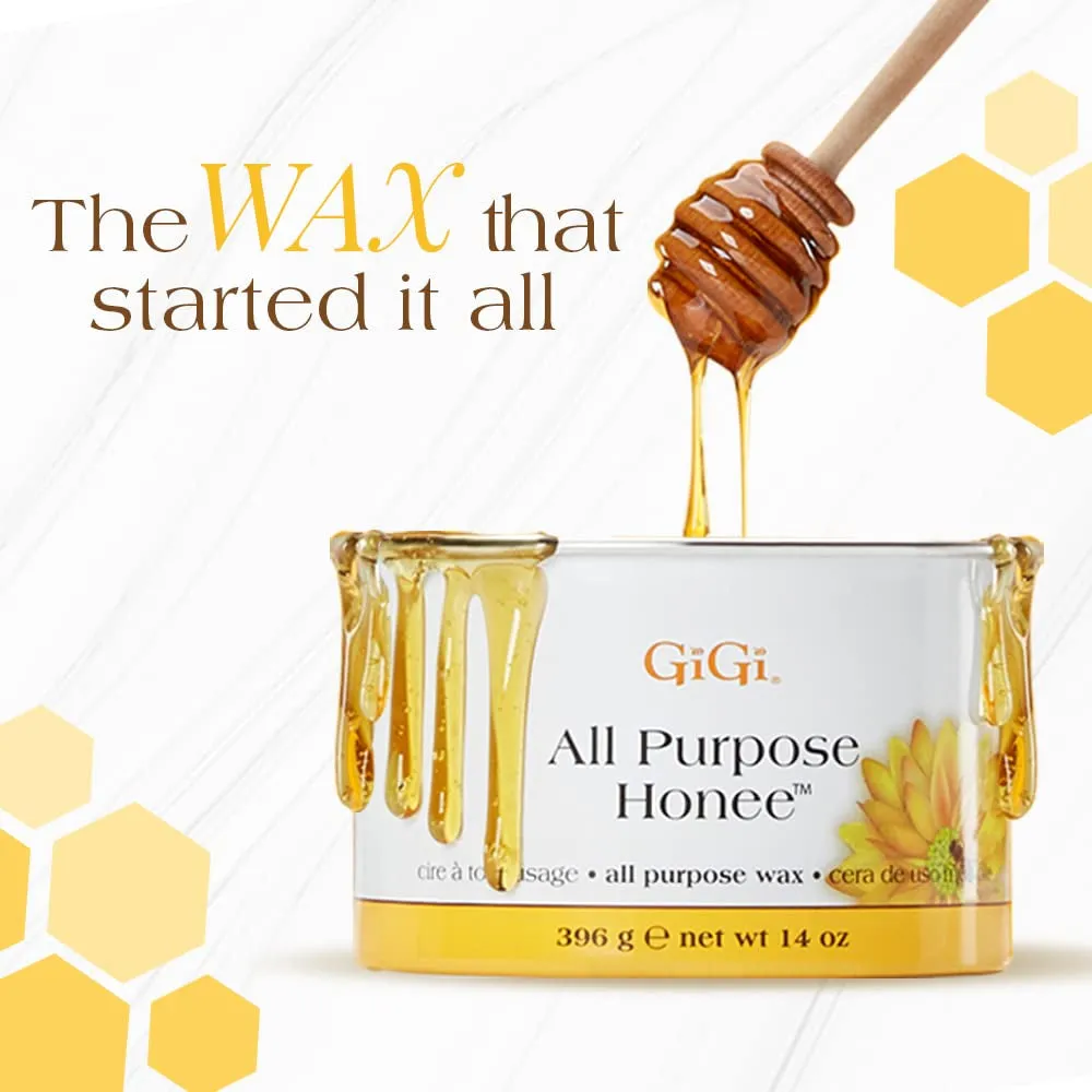 All Purpose Honee Hair Removal Soft Wax for All Skin and Hair Types, 14 Oz