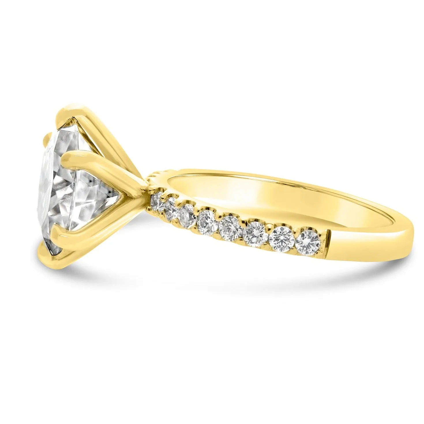 Ally | Round Moissanite Engagement Ring