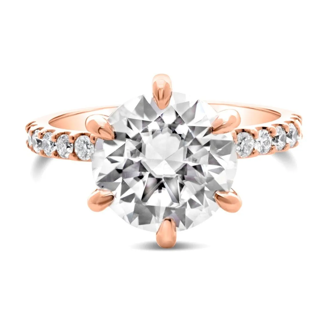 Ally | Round Moissanite Engagement Ring