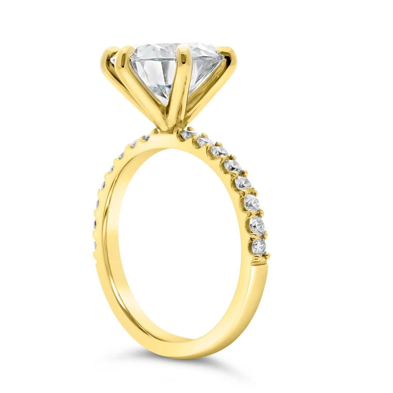 Ally | Round Moissanite Engagement Ring