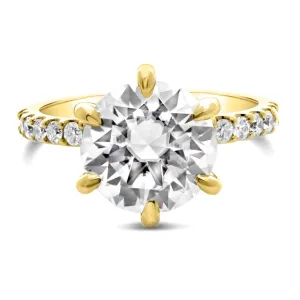 Ally | Round Moissanite Engagement Ring