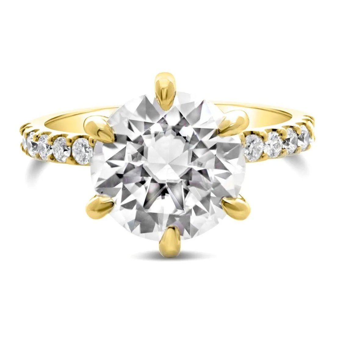 Ally | Round Moissanite Engagement Ring