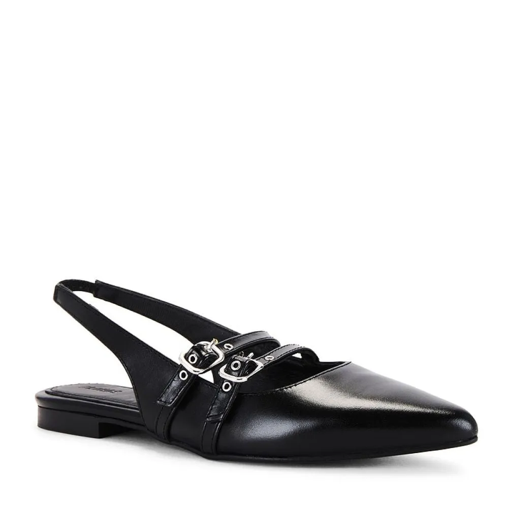 Alohas Women's Wren Leather Pumps in Black