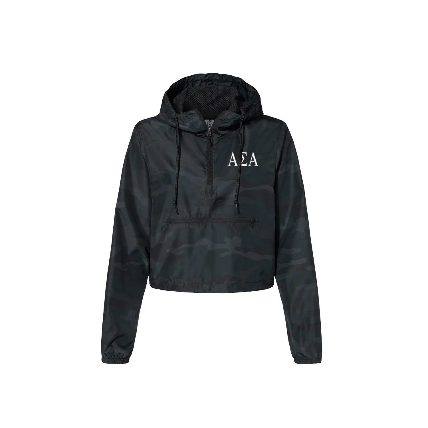 Alpha Sigma Alpha Crop Windbreaker