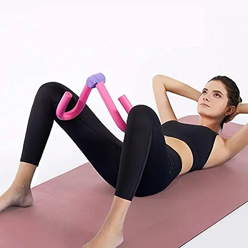 Alphabet1 Latest Men's and Women's Soft Foam PVC Thigh Trimmer Equipment and Yoga Ring Leg Muscle Training Machine Home or Travel Workout Best Leg Trainer for Waist Thigh Hips Arms (Multicolour)