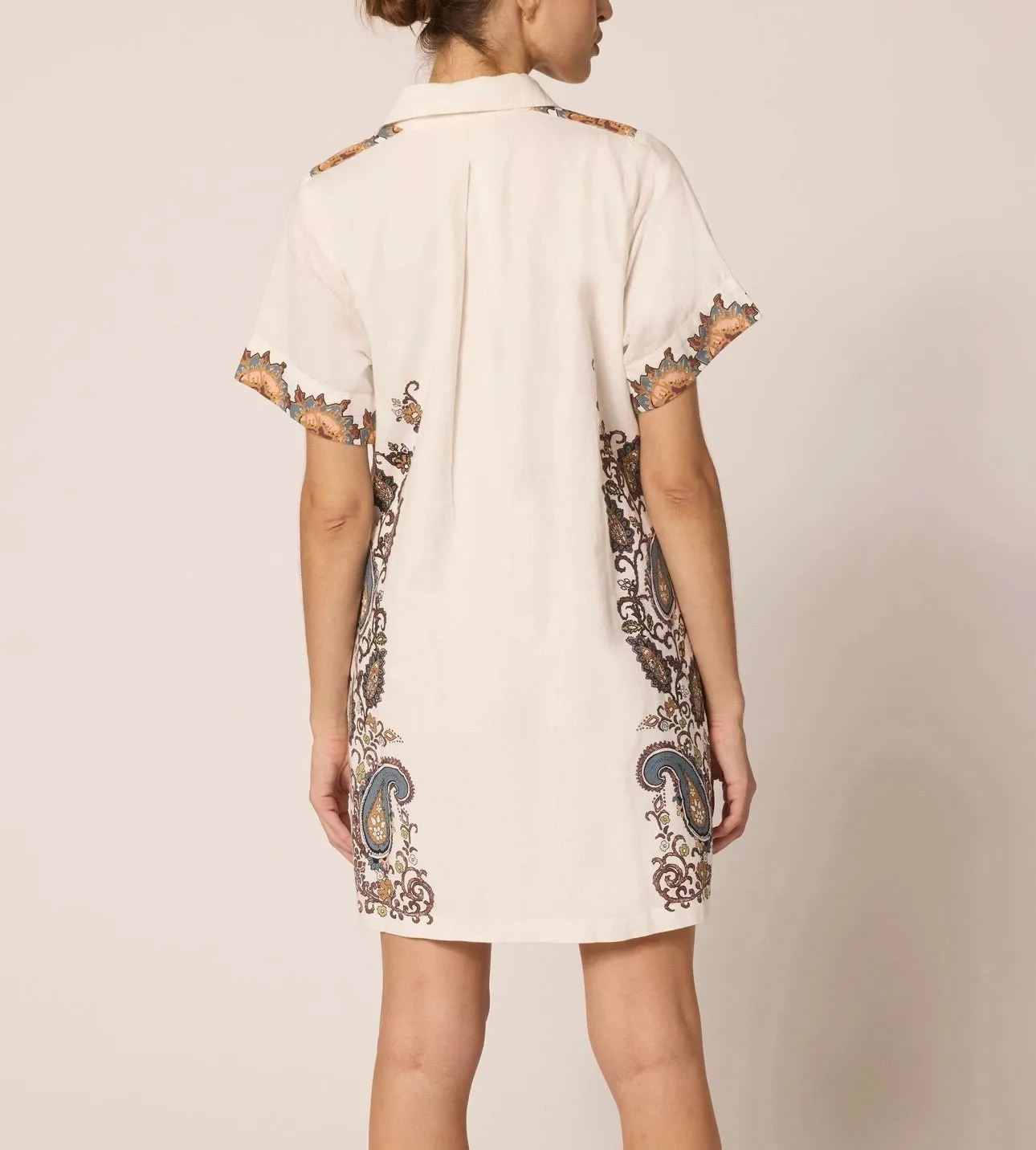 Anahita Mini Dress in Veneto Paisley
