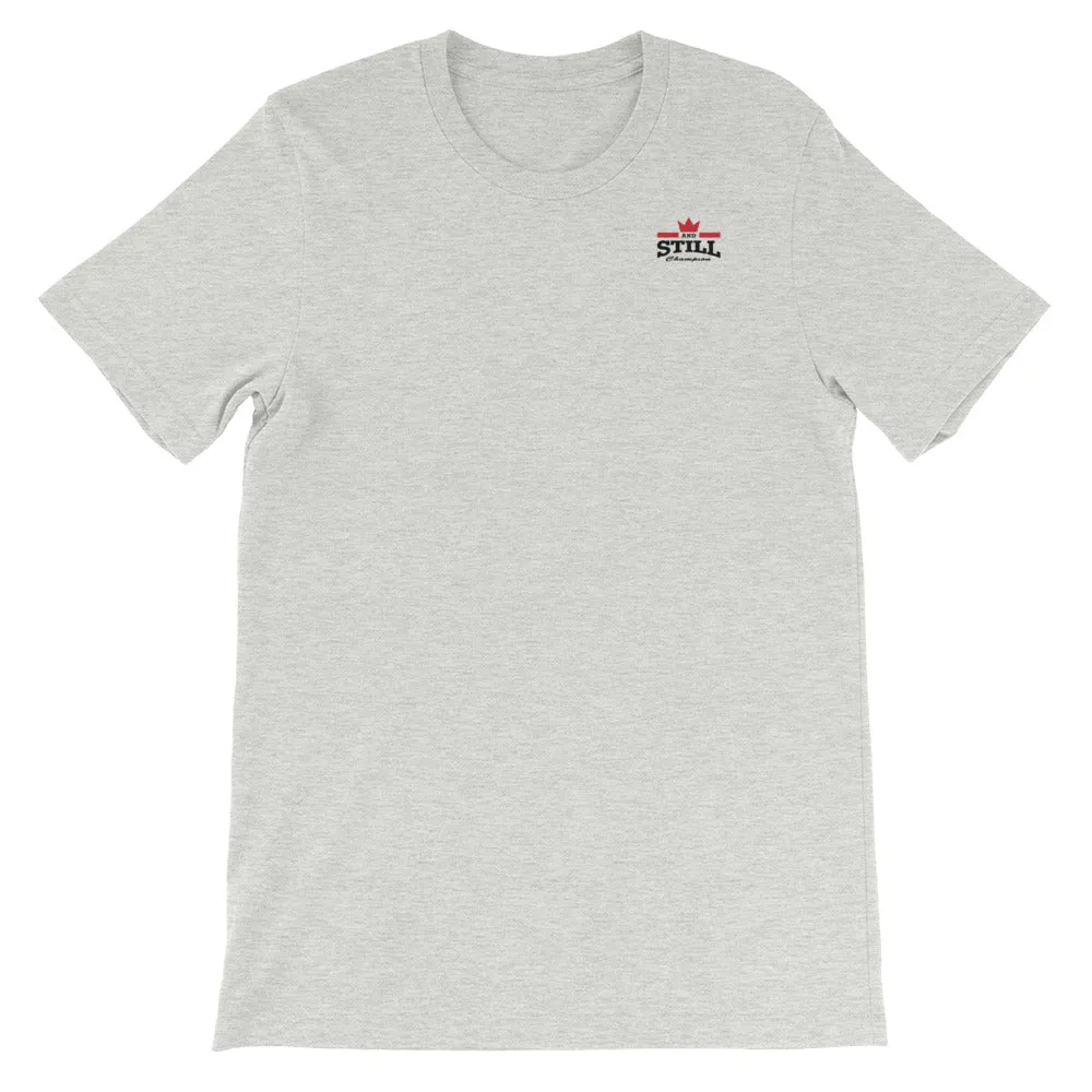 And Still Champion crest logo black lettering women's T-shirt