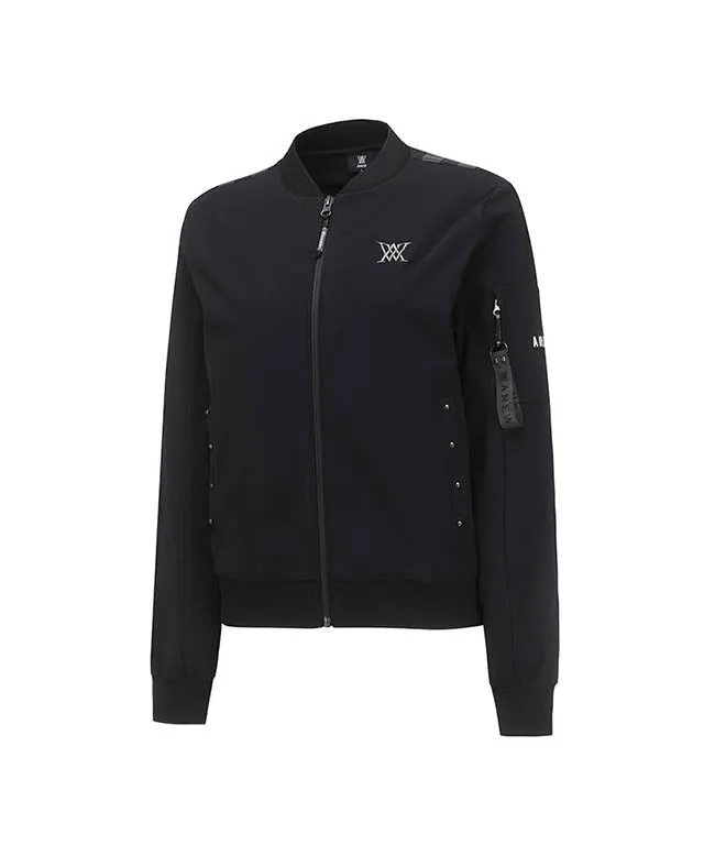 ANEW Golf: Woman Signature Tricot Set Up Jacket -Black