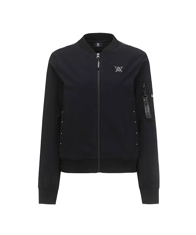 ANEW Golf: Woman Signature Tricot Set Up Jacket -Black