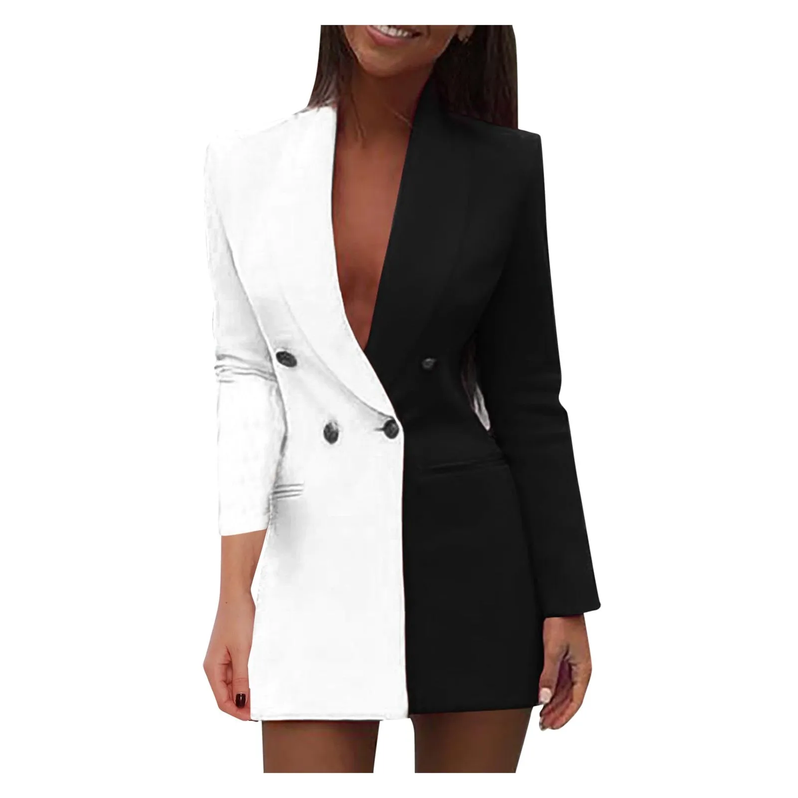 Anuncia® | Two-Tone Blazer Dress