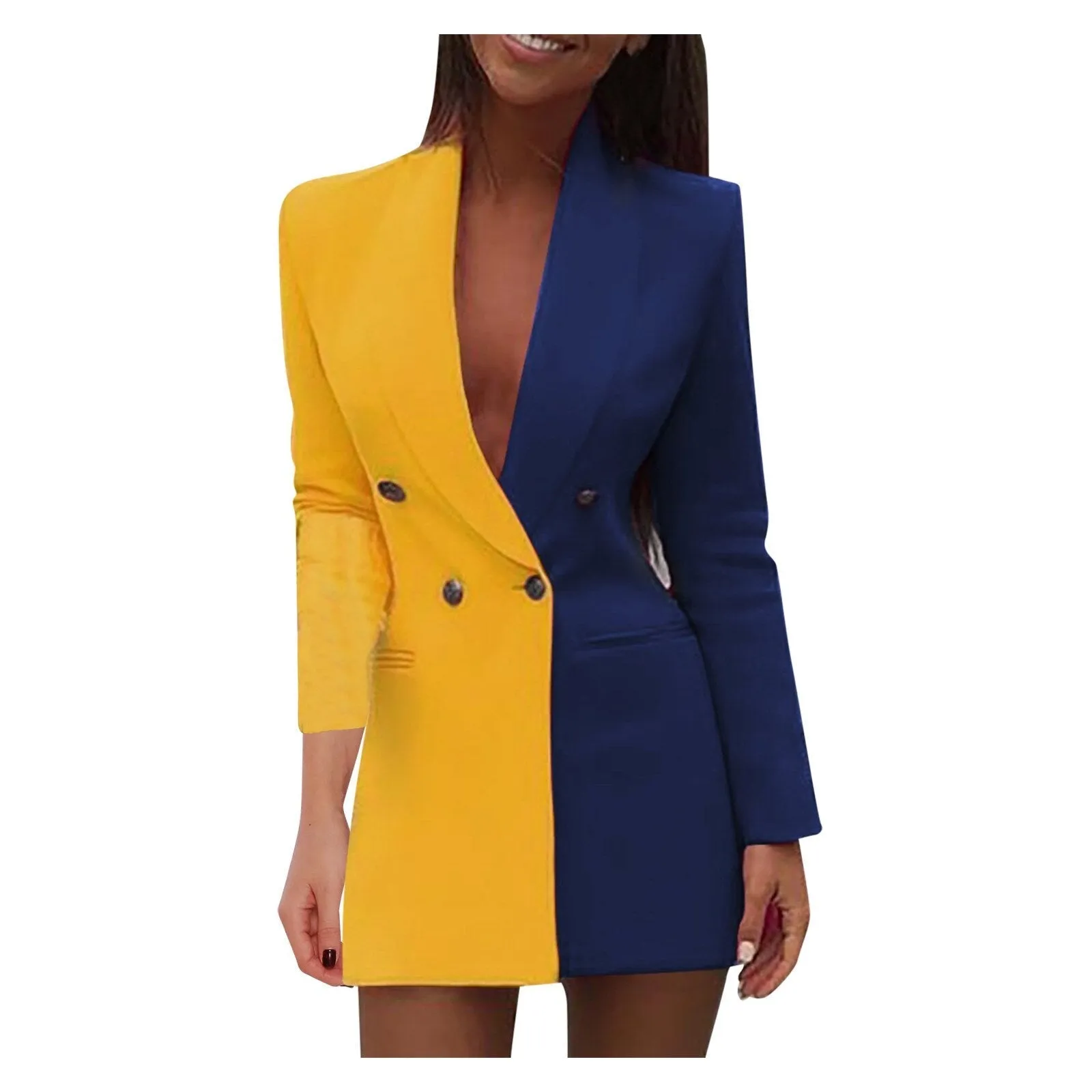 Anuncia® | Two-Tone Blazer Dress